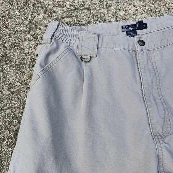 5.11 Tactical Cargo Pants Work Active Gorpcore Utility Tan 34x30.5* (*Tag 36x32) - Picture 7 of 16